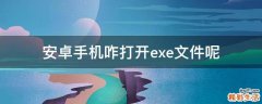 安卓手机咋打开.exe文件呢