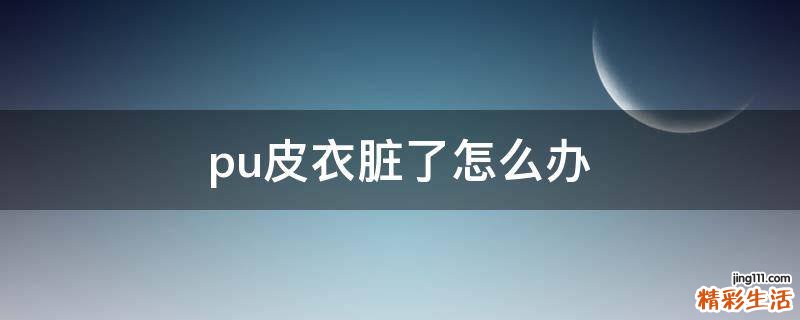pu皮衣脏了怎么办