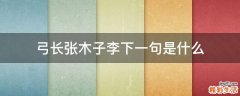 弓长张木子李下一句是什么