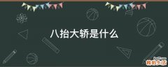 八抬大轿是什么