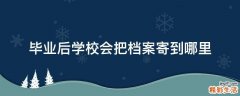 毕业后学校会把档案寄到哪里