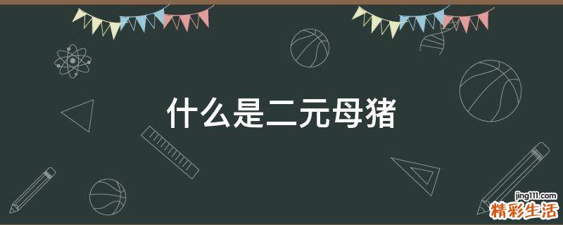 什么是二元母猪