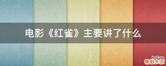 电影《红雀》主要讲了什么