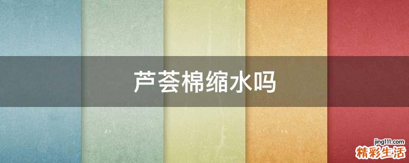 芦荟棉缩水吗