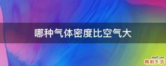 哪种气体密度比空气大