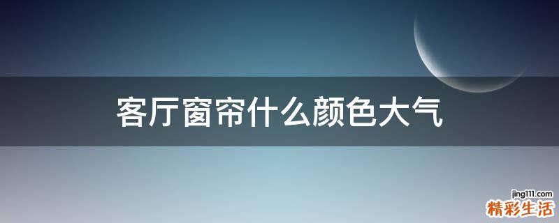 客厅窗帘什么颜色大气