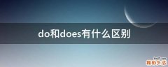 do和does有什么区别