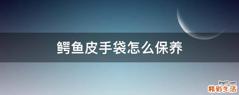 鳄鱼皮手袋怎么保养