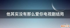 他其实没有那么爱你电视剧结局