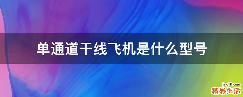 单通道干线飞机是什么型号
