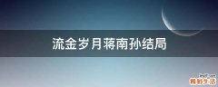 流金岁月蒋南孙结局