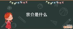 宗介是什么