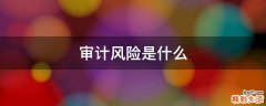 审计风险是什么