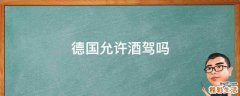 德国允许酒驾吗