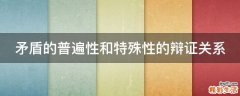 矛盾的普遍性和特殊性的辩证关系