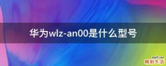 华为wlz-an00是什么型号