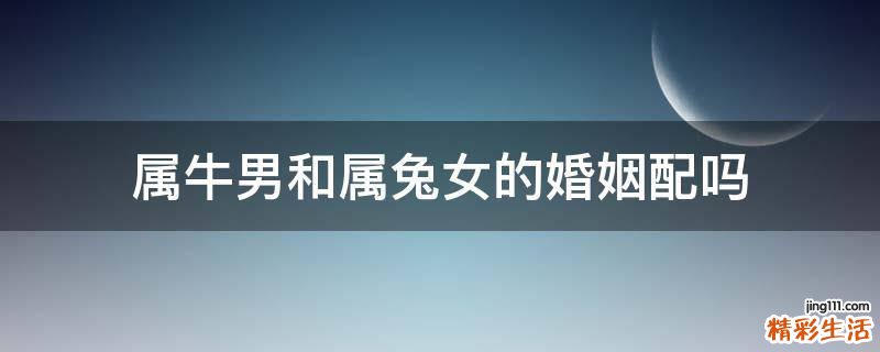 属牛男和属兔女的婚姻配吗