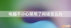 电脑不小心禁用了网络怎么办