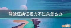 驾驶证换证视力不过关怎么办