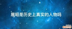 展昭是历史上真实的人物吗
