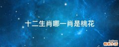 十二生肖哪一肖是桃花