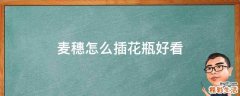 麦穗怎么插花瓶好看