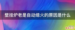 壁挂炉老是自动熄火的原因是什么