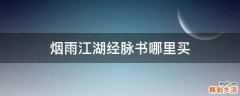 烟雨江湖经脉书哪里买