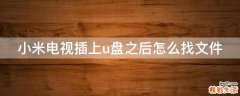 小米电视插上u盘之后怎么找文件