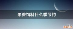 果香饵料什么季节钓