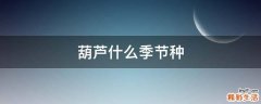 葫芦什么季节种
