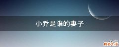 小乔是谁的妻子