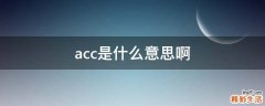 acc是什么意思啊
