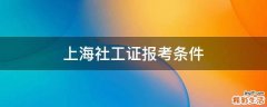 上海社工证报考条件