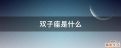 双子座是什么