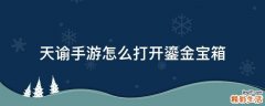 天谕手游怎么打开鎏金宝箱