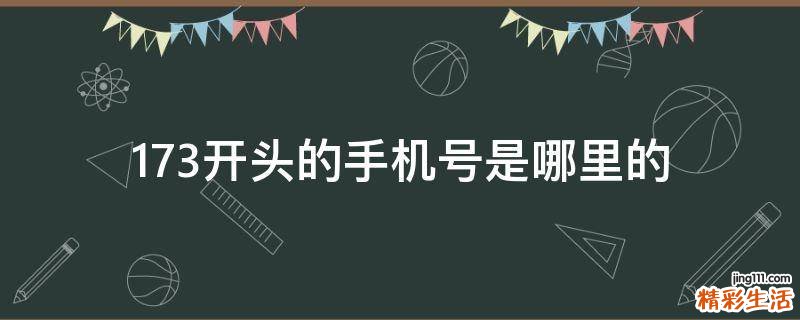 173开头的手机号是哪里的