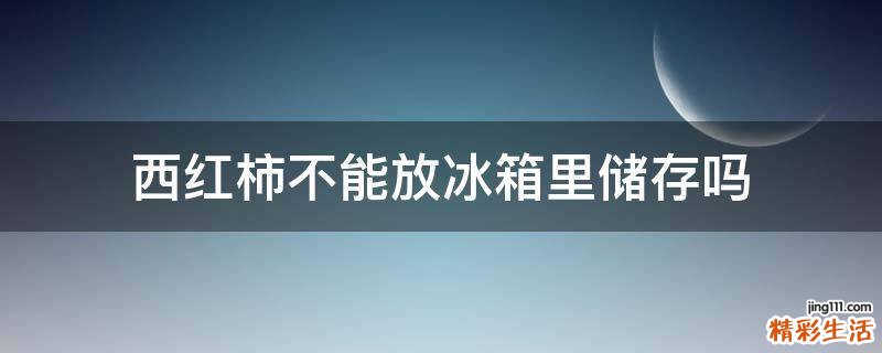 西红柿不能放冰箱里储存吗