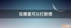 在哪里可以打新债