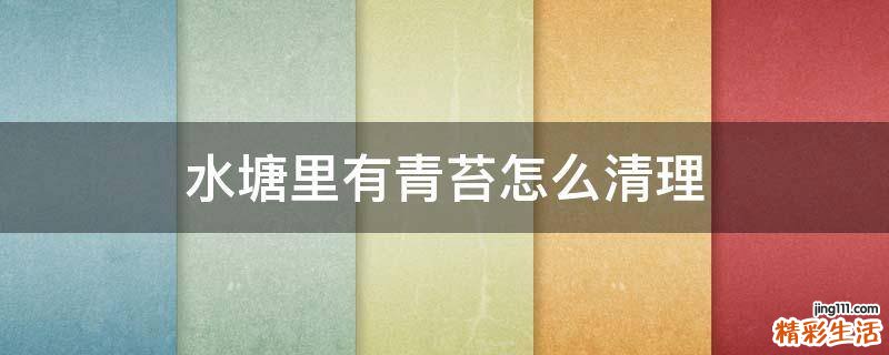 水塘里有青苔怎么清理