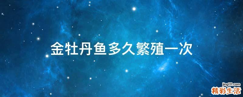 金牡丹鱼多久繁殖一次
