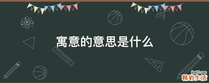 寓意的意思是什么