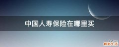 中国人寿保险在哪里买