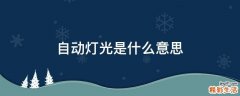 自动灯光是什么意思