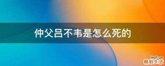 仲父吕不韦是怎么死的