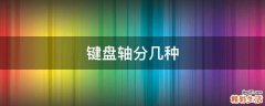 键盘轴分几种