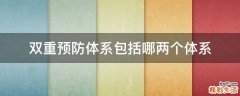 双重预防体系包括哪两个体系