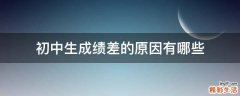 初中生成绩差的原因有哪些