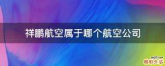 祥鹏航空属于哪个航空公司