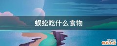 蜈蚣吃什么食物